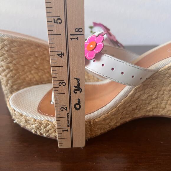 Coach Jesica Floral Espadrille Platform Sandals Size 11M - Picture 13 of 14